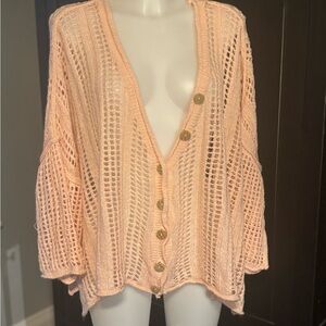 POL Light Pink Knit Cardigan